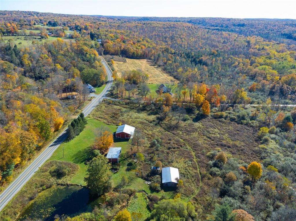 5572 Sandy Lake Polk Road Sandy Lake, PA 16145 - Photo 30 of 36 an aerial view of residential house with outdoor space