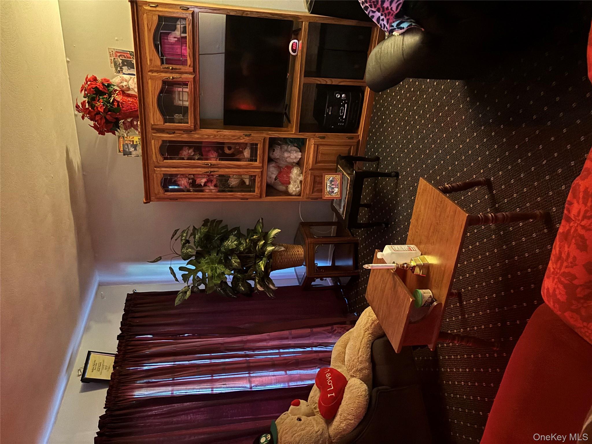 59 Windmill Road Hyde Park, NY 12601 - Photo 7 of 13 Living area with dark colored carpet and a textured ceiling