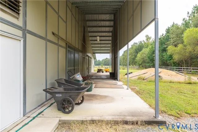 a backyard of a house with a swimming pool
