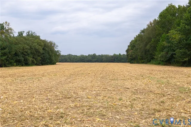 a view of a lake with a big yard