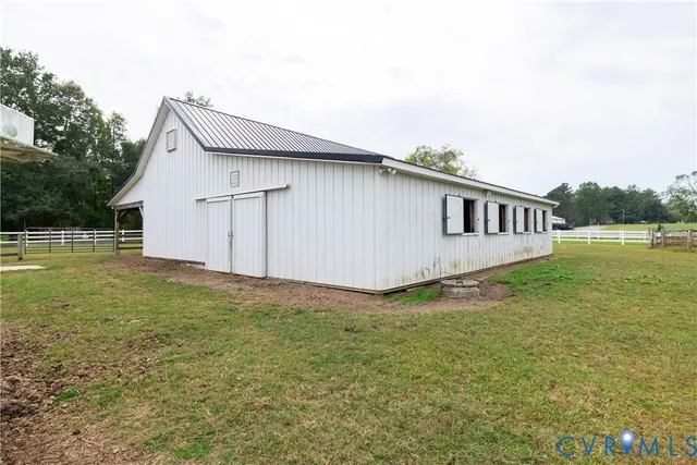 a view of a field with of trees