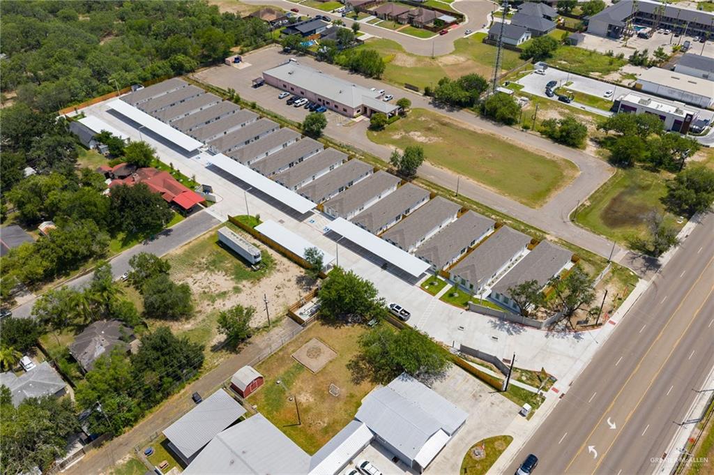 740 North Alamo Road, Unit 2 Alamo, TX 78516 - Photo 21 of 24 an aerial view of residential houses with outdoor space