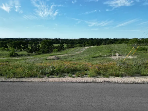a view of a lush green space with sea