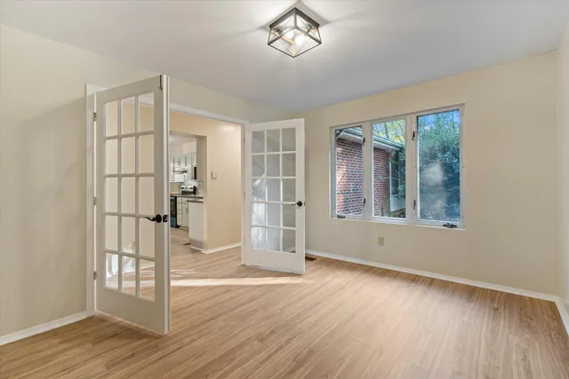 wooden floor in an empty room