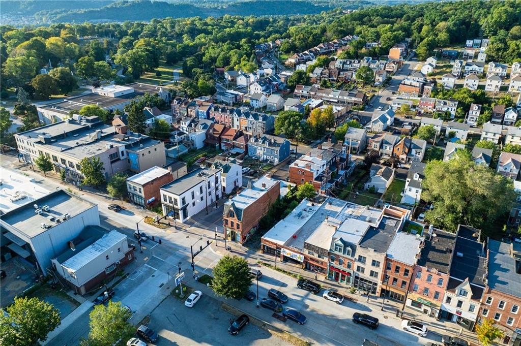 4903 Penn Avenue Pittsburgh, PA 15224 - Photo 6 of 10 an aerial view of residential houses with outdoor space