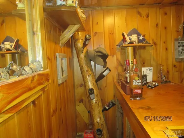 a view of a bathroom with a tub and sink