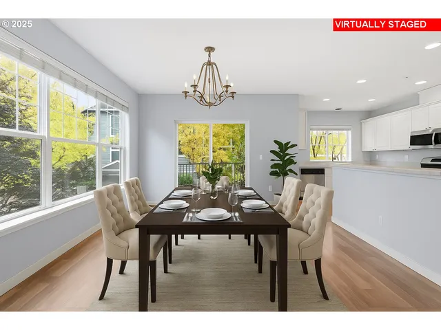 a view of kitchen and windows