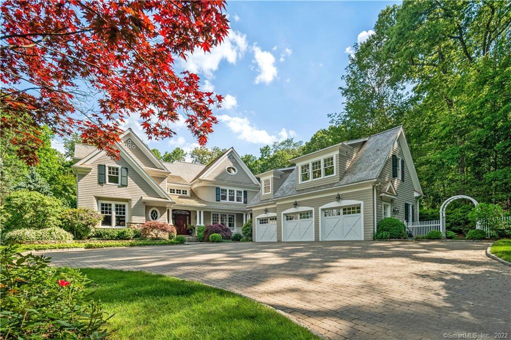 Stunning Nantucket Shingle Style Home with Pool, Lighted Tennis Court, Firepit, Home Gym & Theater