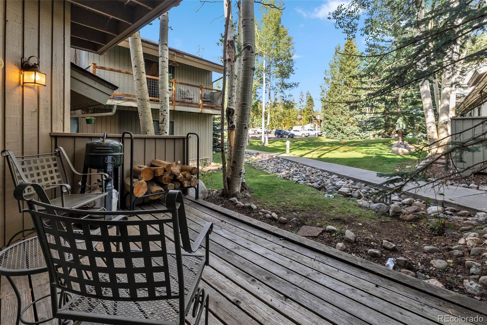 1977 Soda Ridge Road, Unit 1180 Dillon, CO 80435 - Photo 15 of 24 a view of a chairs and table on the balcony