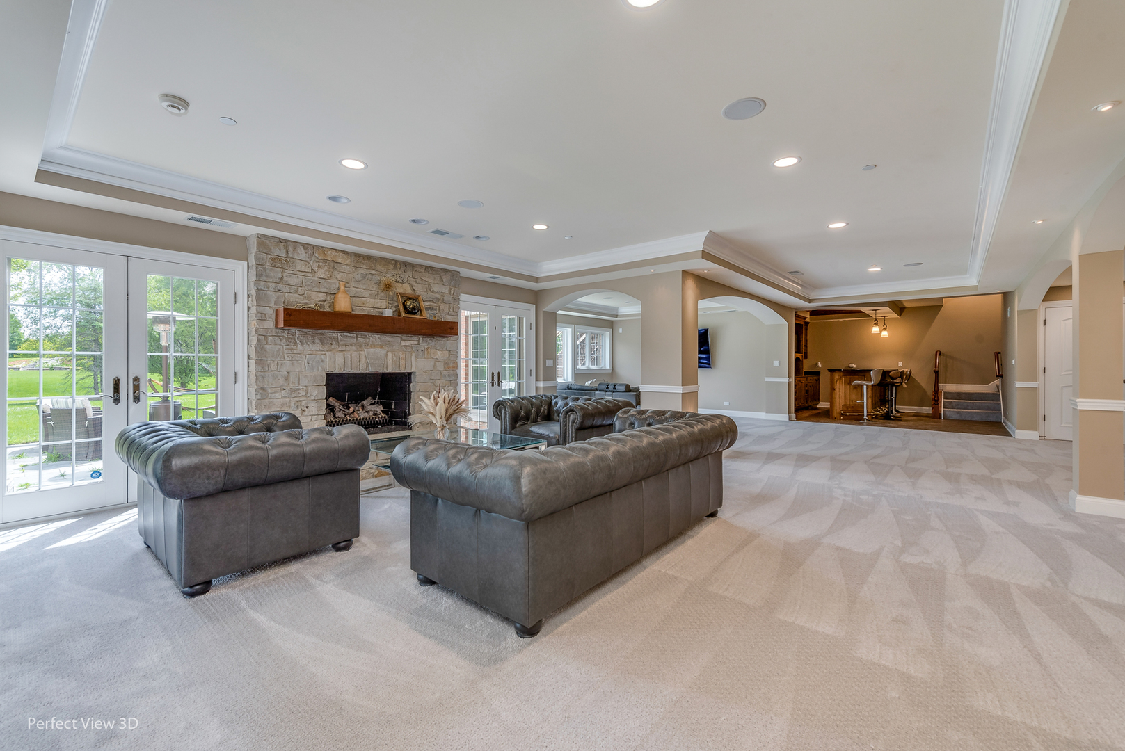 1235 MacAlpin Drive Inverness, IL 60010 - Photo 15 of 20 a living room with furniture and a fireplace