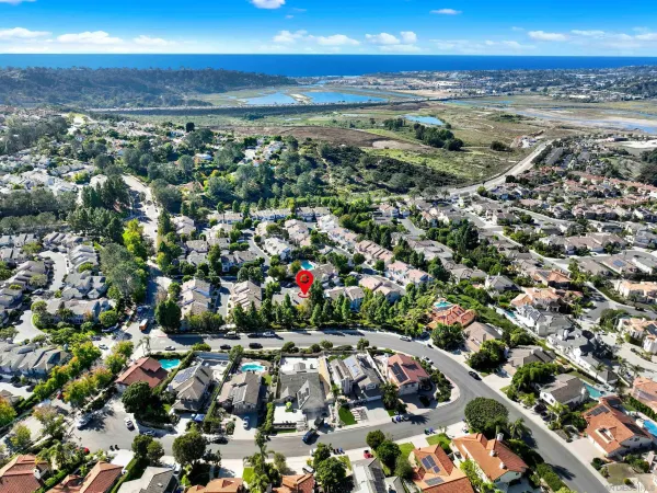 a view of city and ocean