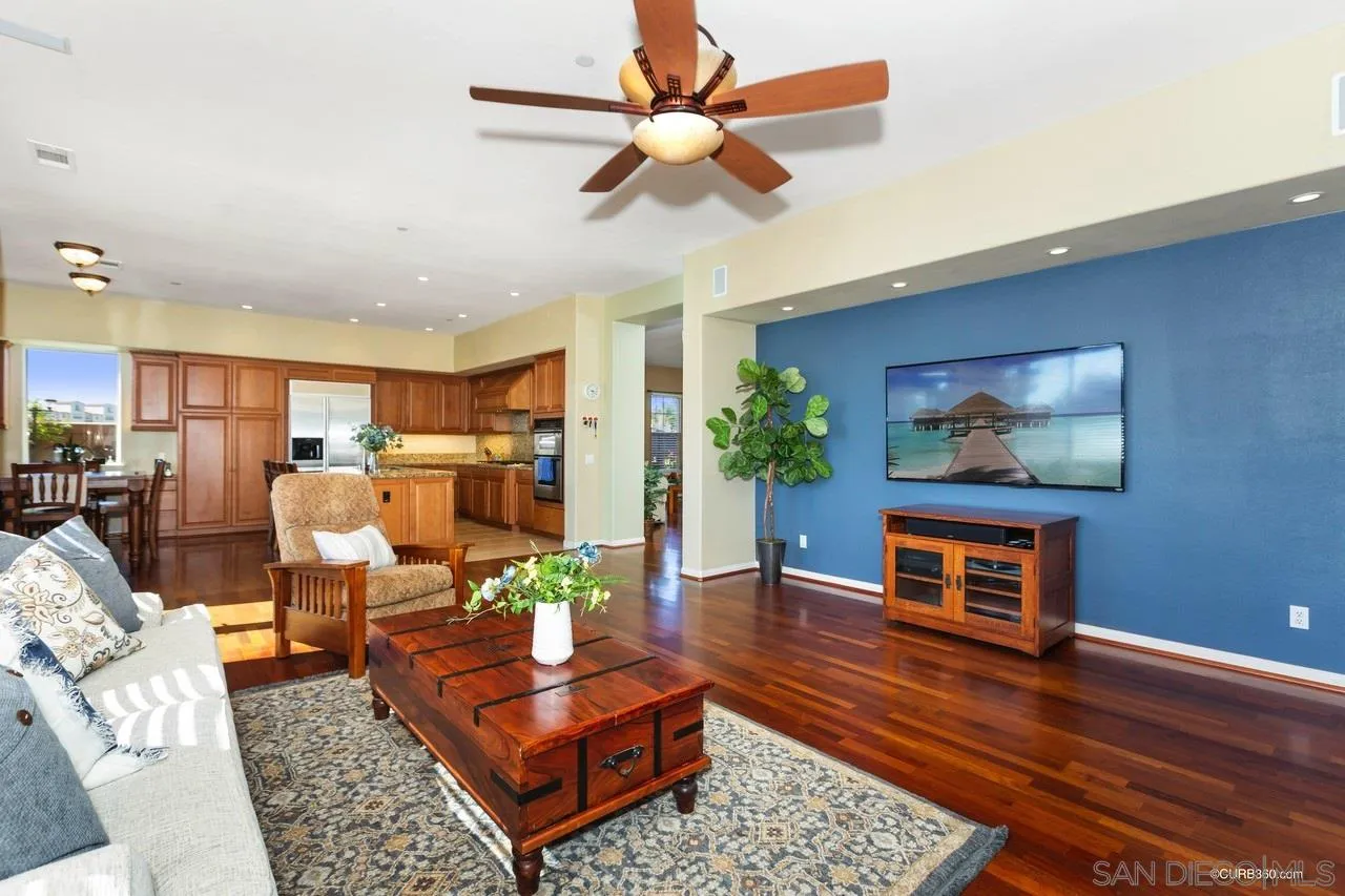 16290 Deer Ridge Road San Diego, CA 92127 - Photo 14 of 36 a living room with furniture and a fireplace