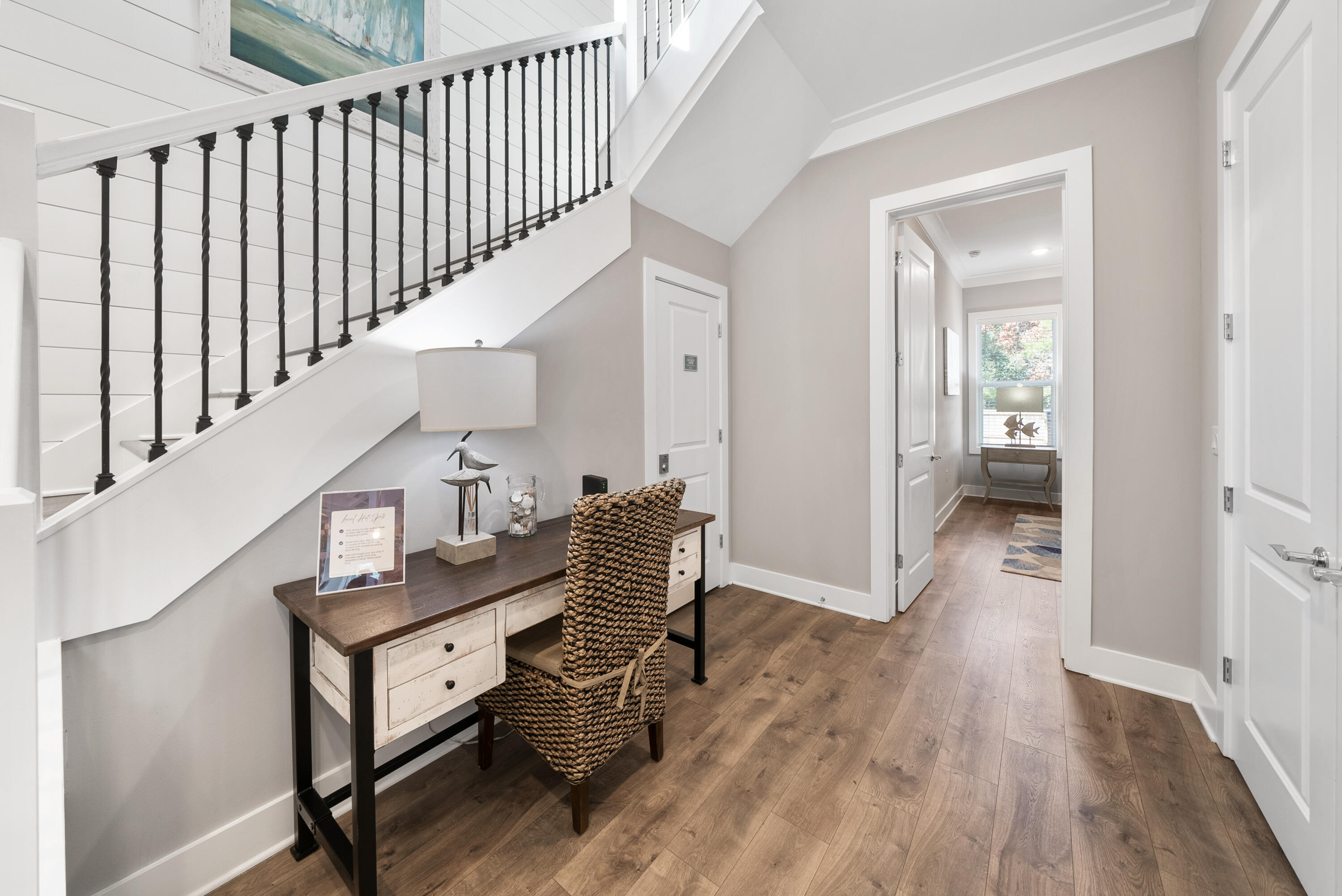 173 West Willow Mist Road Inlet Beach, FL 32461 - Photo 9 of 51 a view of entryway with wooden floor and stairs