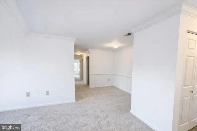 a view of an empty room