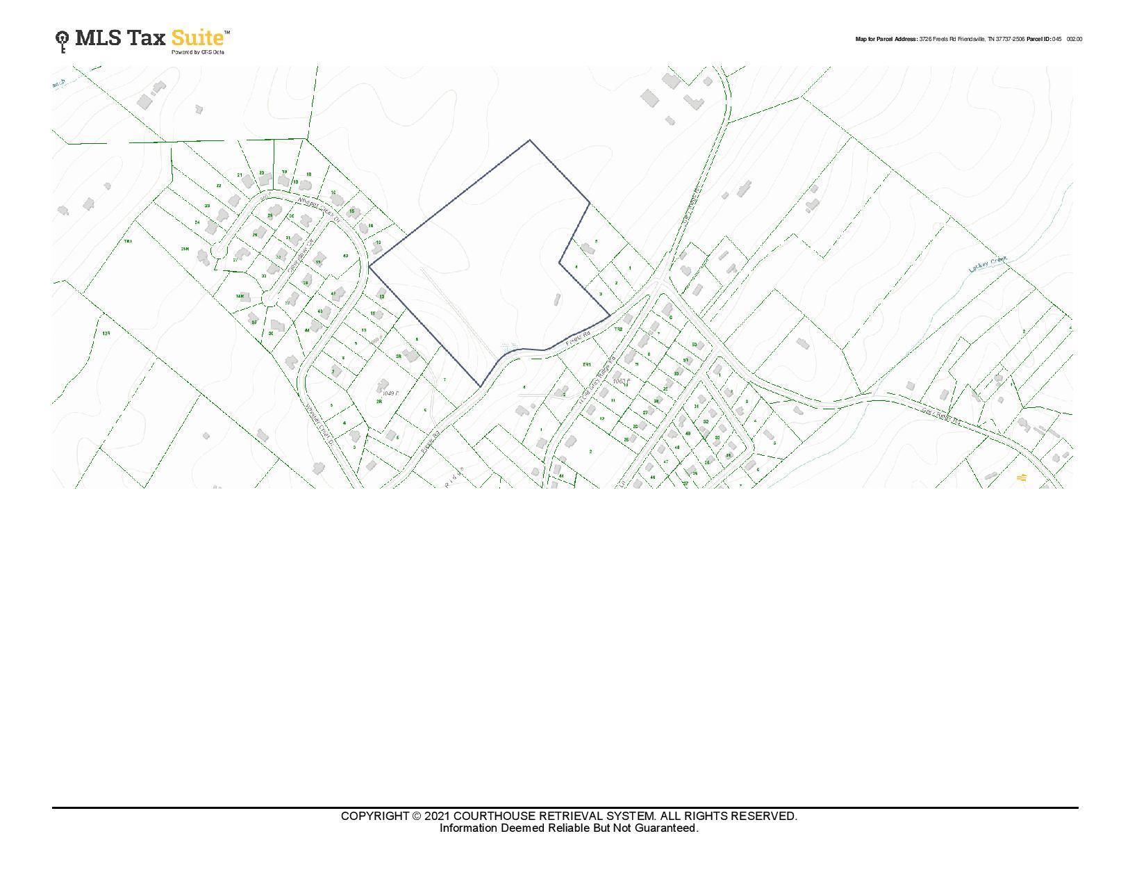 3726 Freels Road Friendsville, TN 37737 - Photo 25 of 26 Property Map
