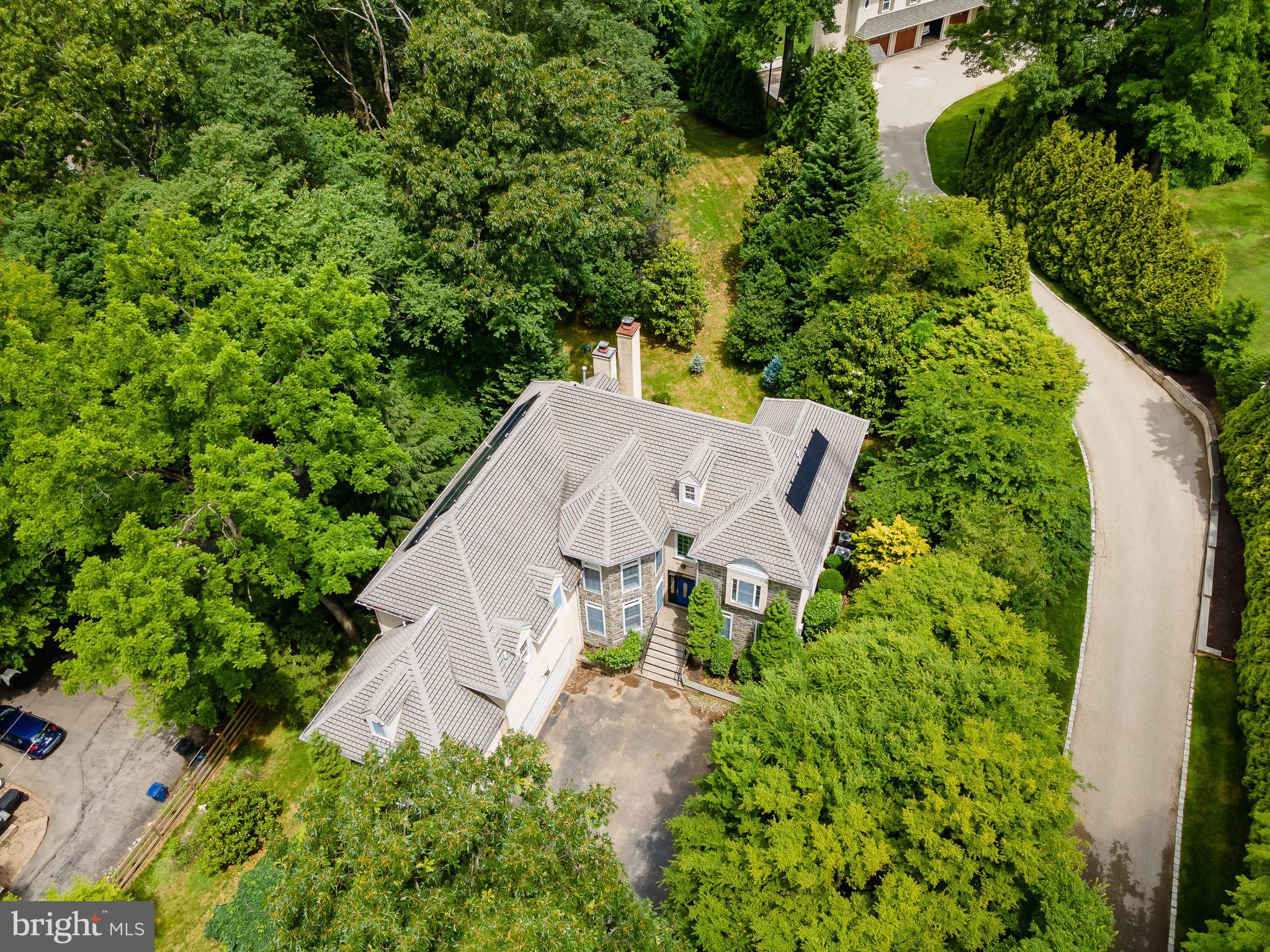 454 Upper Gulph Road Wayne, PA 19087 - Photo 43 of 52 Front Aerial Shot of Home