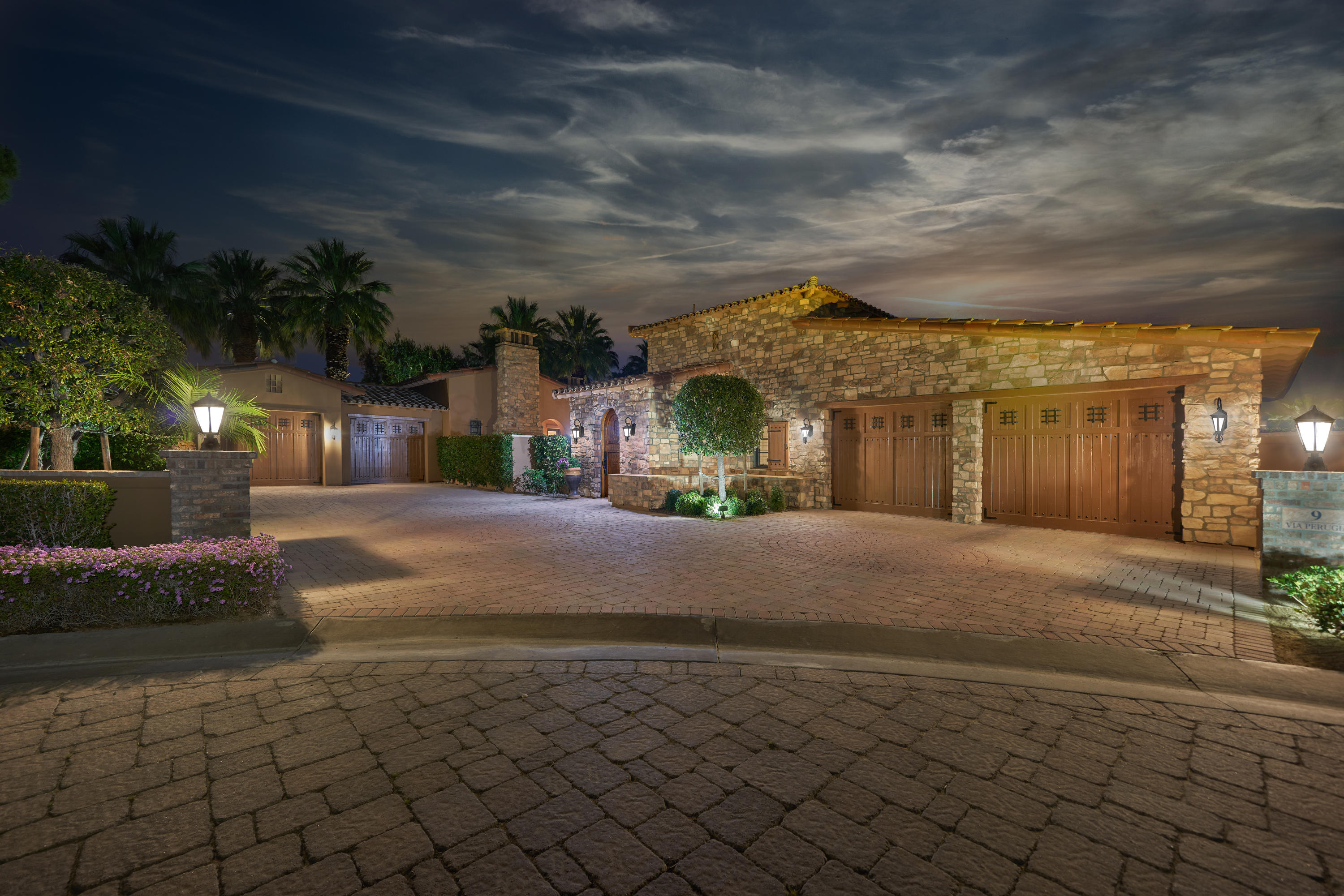 9 Via Perugia Rancho Mirage, CA 92270 - Photo 3 of 38 3 Front Night