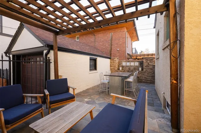 a view of a house with many windows