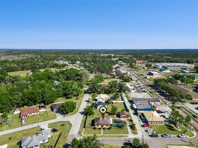 an aerial view of a city with lots of residential buildings