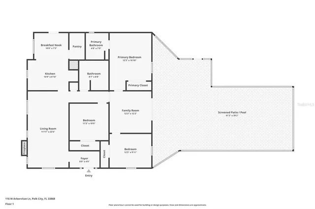 $335,000 | 116 West Arborvitae Lane, Polk City, FL 33868
