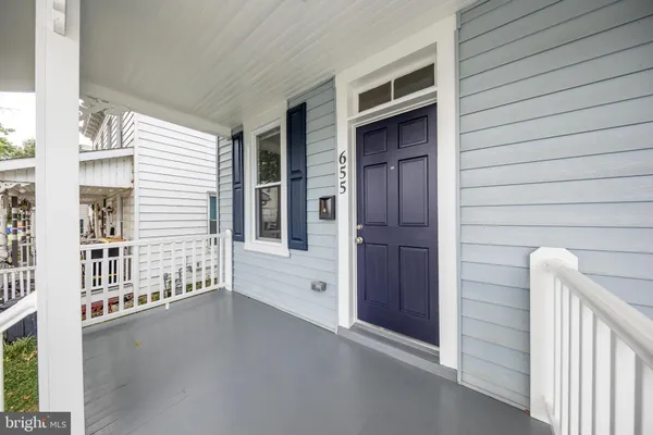 a view of front door and porch