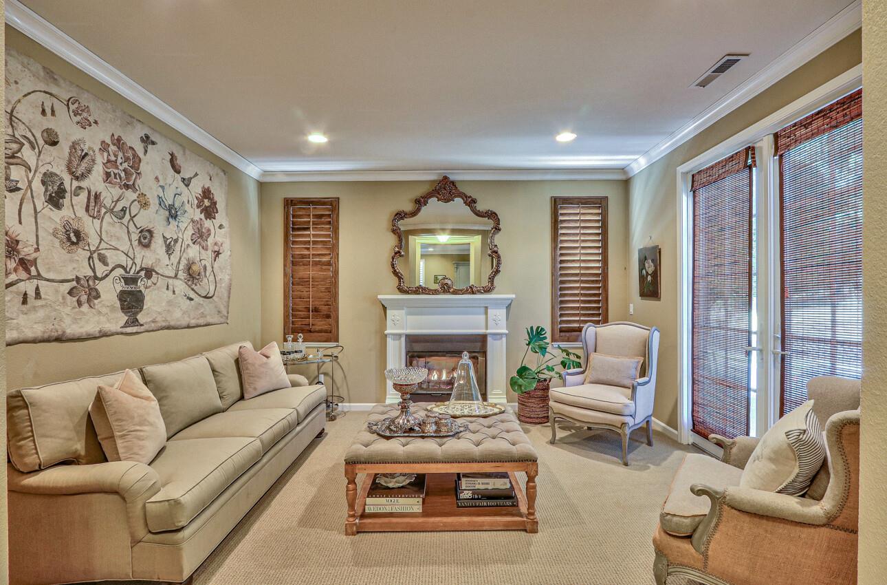 7260 Eagle Ridge Drive Gilroy, CA 95020 - Photo 4 of 36 a living room with furniture and a fireplace