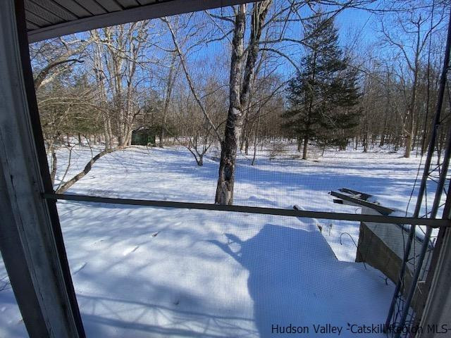 342 Awosting Road Pine Bush, NY 12566 - Photo 9 of 21 a view of backyard from the window