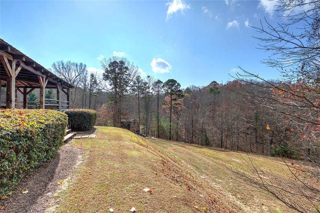1252 Paris Mountain Road Rockmart, GA 30153 - Photo 48 of 93 a front view of a house with a yard and mountain view