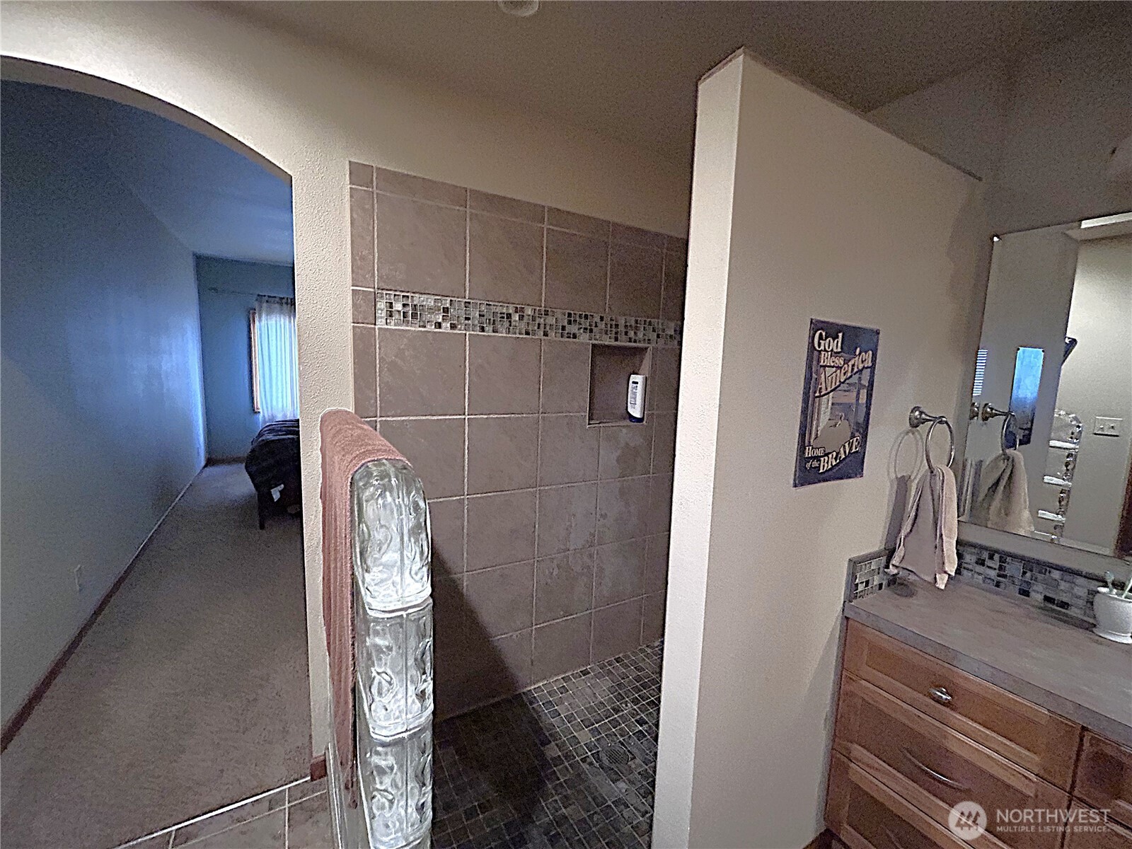 1925 Hampton Road Everson, WA 98247 - Photo 10 of 40 a bathroom with a mirror and vanity