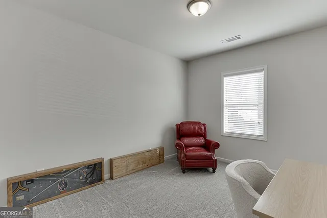 a room with furniture