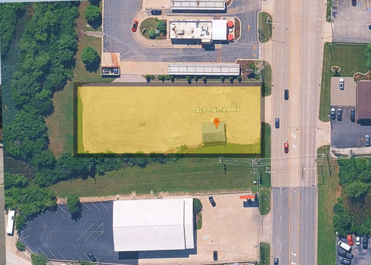 1824 Plainfield Road Crest Hill, IL 60403 - Photo 2 of 8 an aerial view of a house with a swimming pool