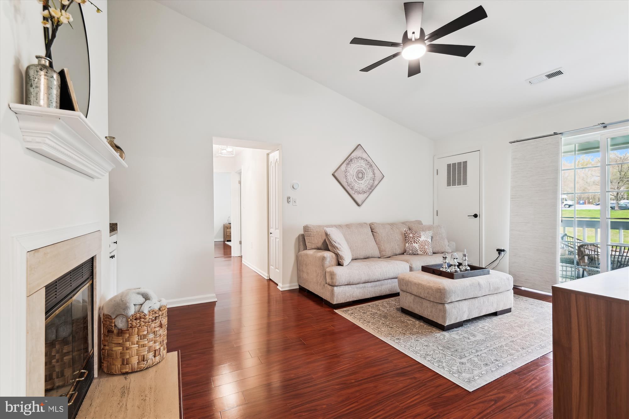 8369 Montgomery Run Road, Unit J Ellicott City, MD 21043 - Photo 14 of 40 VAULTED CEILING & FAN W/ LIGHT
