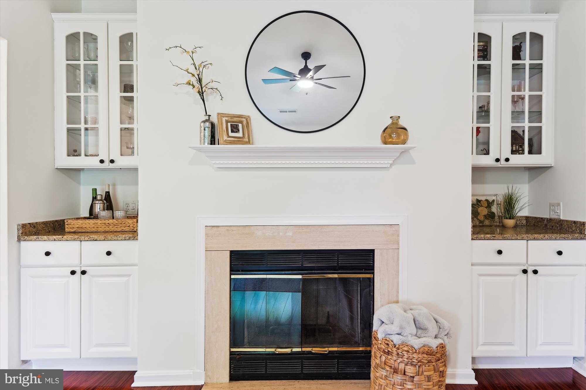 8369 Montgomery Run Road, Unit J Ellicott City, MD 21043 - Photo 8 of 40 WOOD BURNING FIREPLACE W/ MANTEL