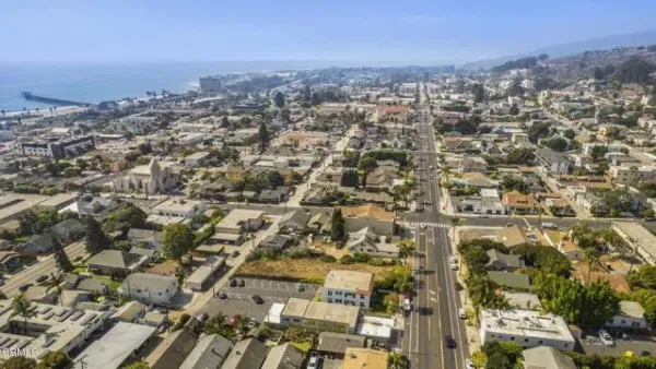 an aerial view of multiple house