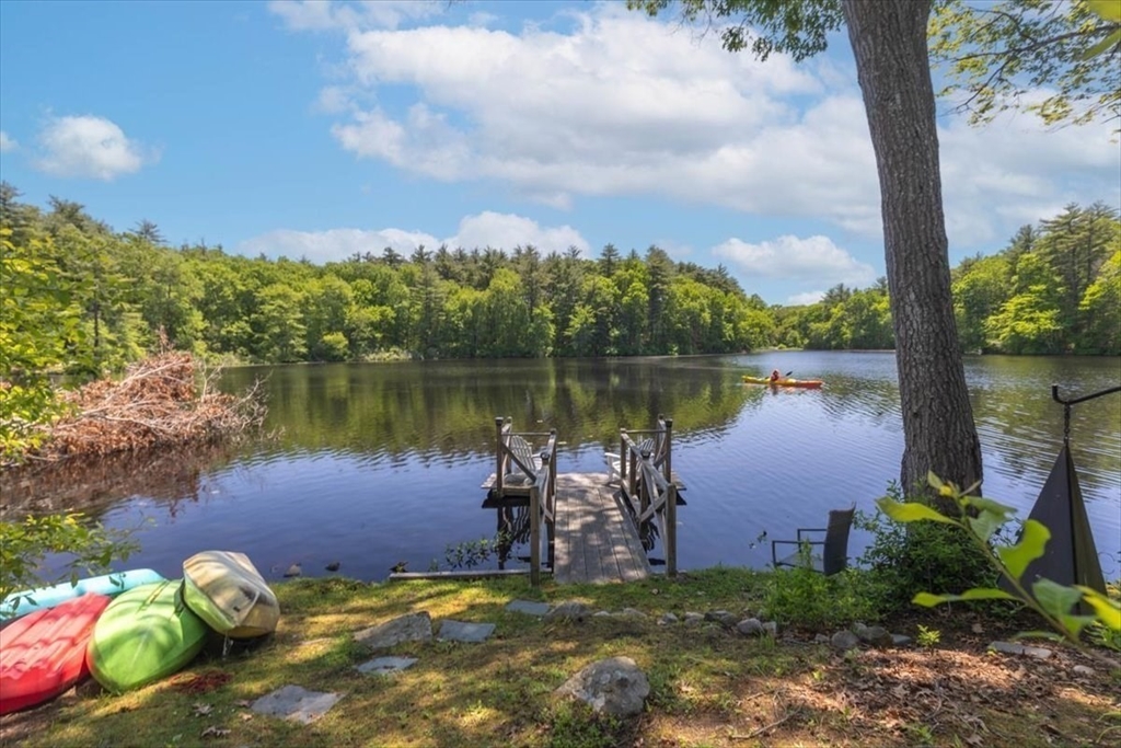 25 Howland Lane Hingham, MA 02043 - Photo 11 of 34 a view of a lake from a yard