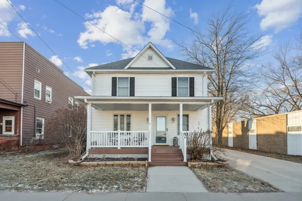 a front view of a house