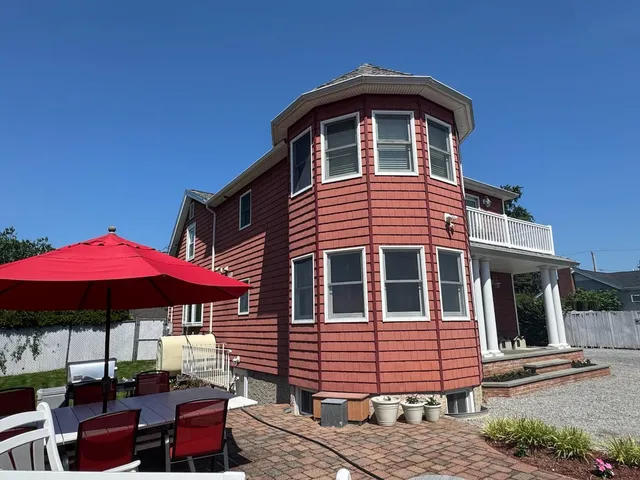 a front view of a house