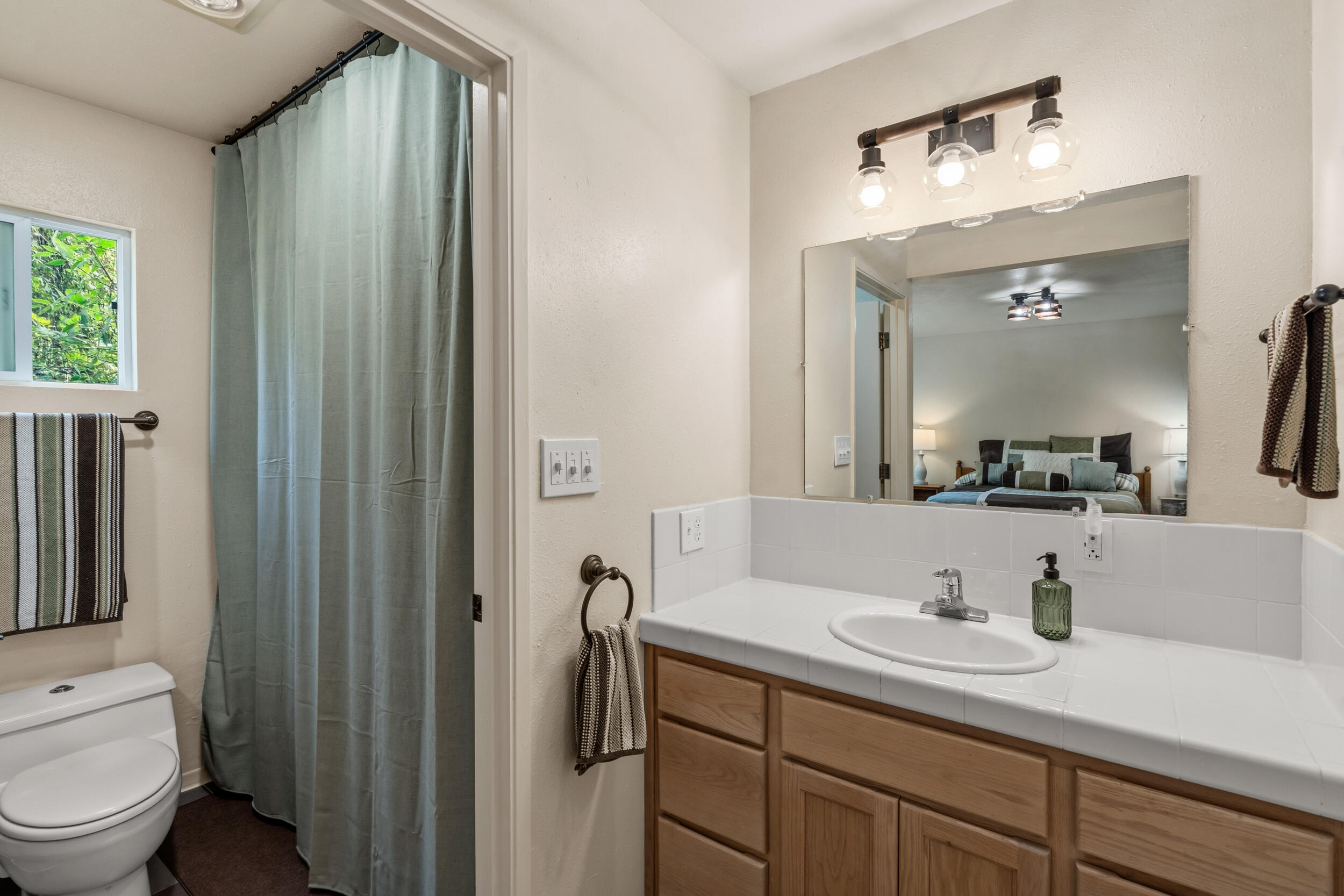 3268 Humbug Creek Road Jacksonville, OR 97530 - Photo 19 of 36 a bathroom with a sink a toilet and shower