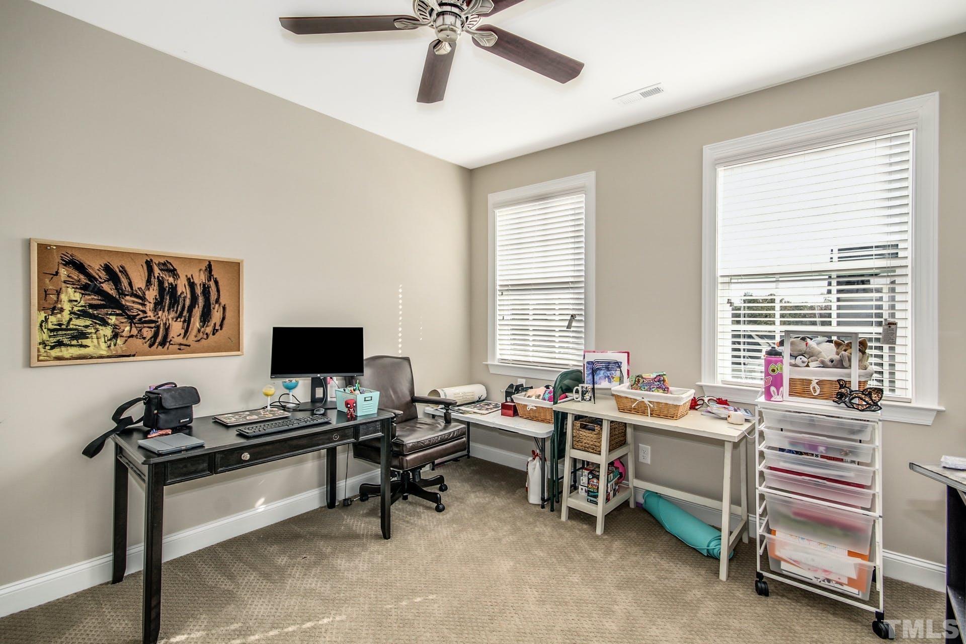 2013 White Rocks Road Wake Forest, NC 27587 - Photo 25 of 36 a view of a workspace with a window