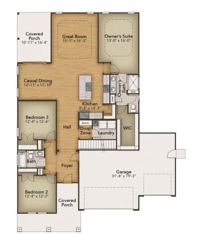 619 Millbrook Way Loris, SC 29569 - Photo 2 of 3 View of room layout