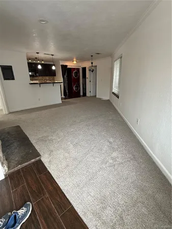 a view of kitchen and car