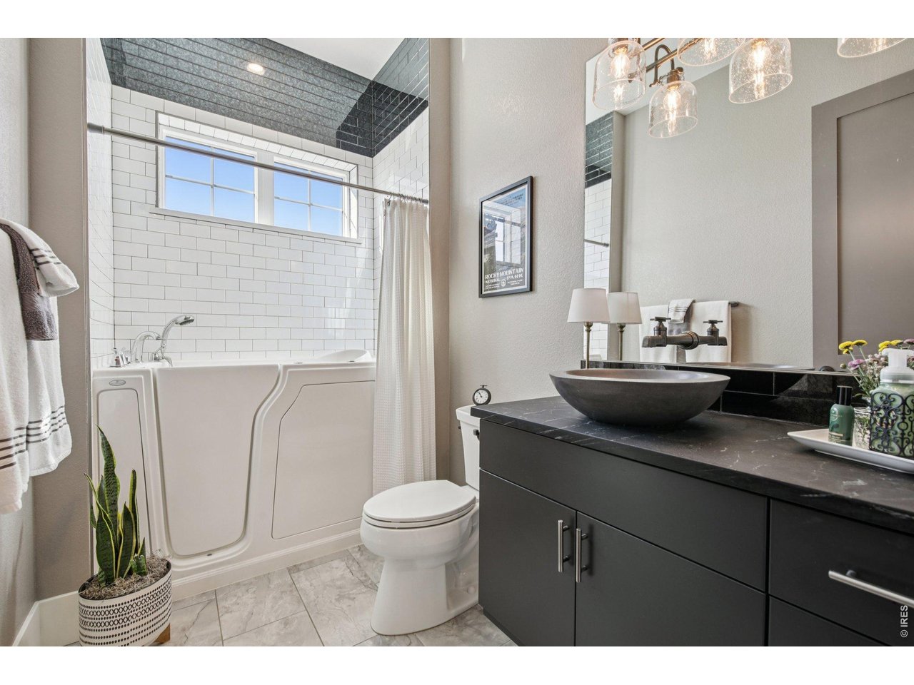 6278 Foundry Court Timnath, CO 80547 - Photo 15 of 40 Guest bathroom with walk in therapy tub