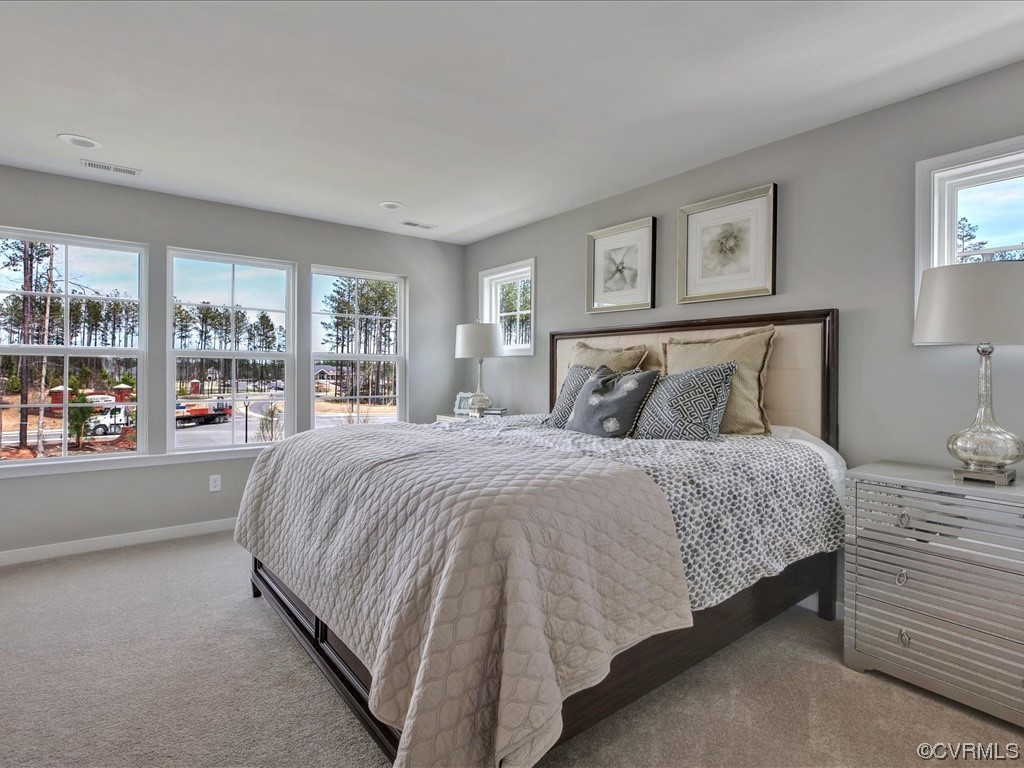 12806 Deep Wl Road Midlothian, VA 23112 - Photo 13 of 46 a bedroom with a large bed and a large window