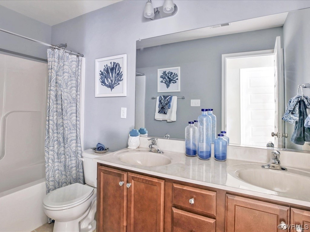 12806 Deep Wl Road Midlothian, VA 23112 - Photo 19 of 46 a bathroom with a granite countertop sink and a mirror