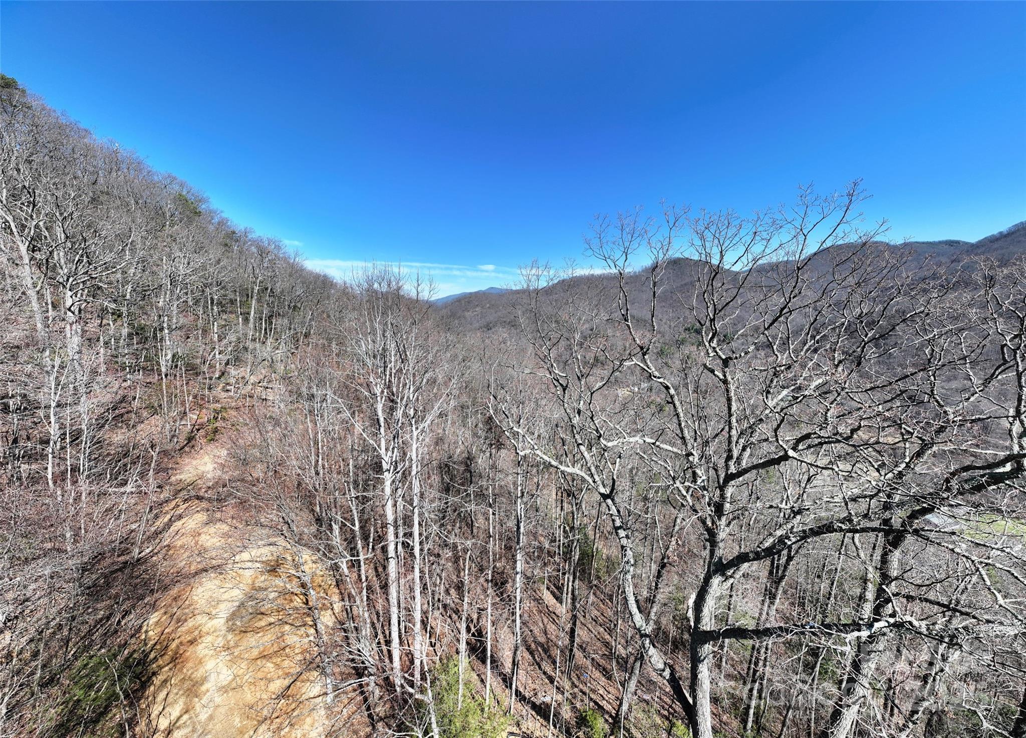 99999 Green Ridge Falls Road, Unit 17 Barnardsville, NC 28709 - Photo 15 of 21 a view of a dry yard with mountains in the background