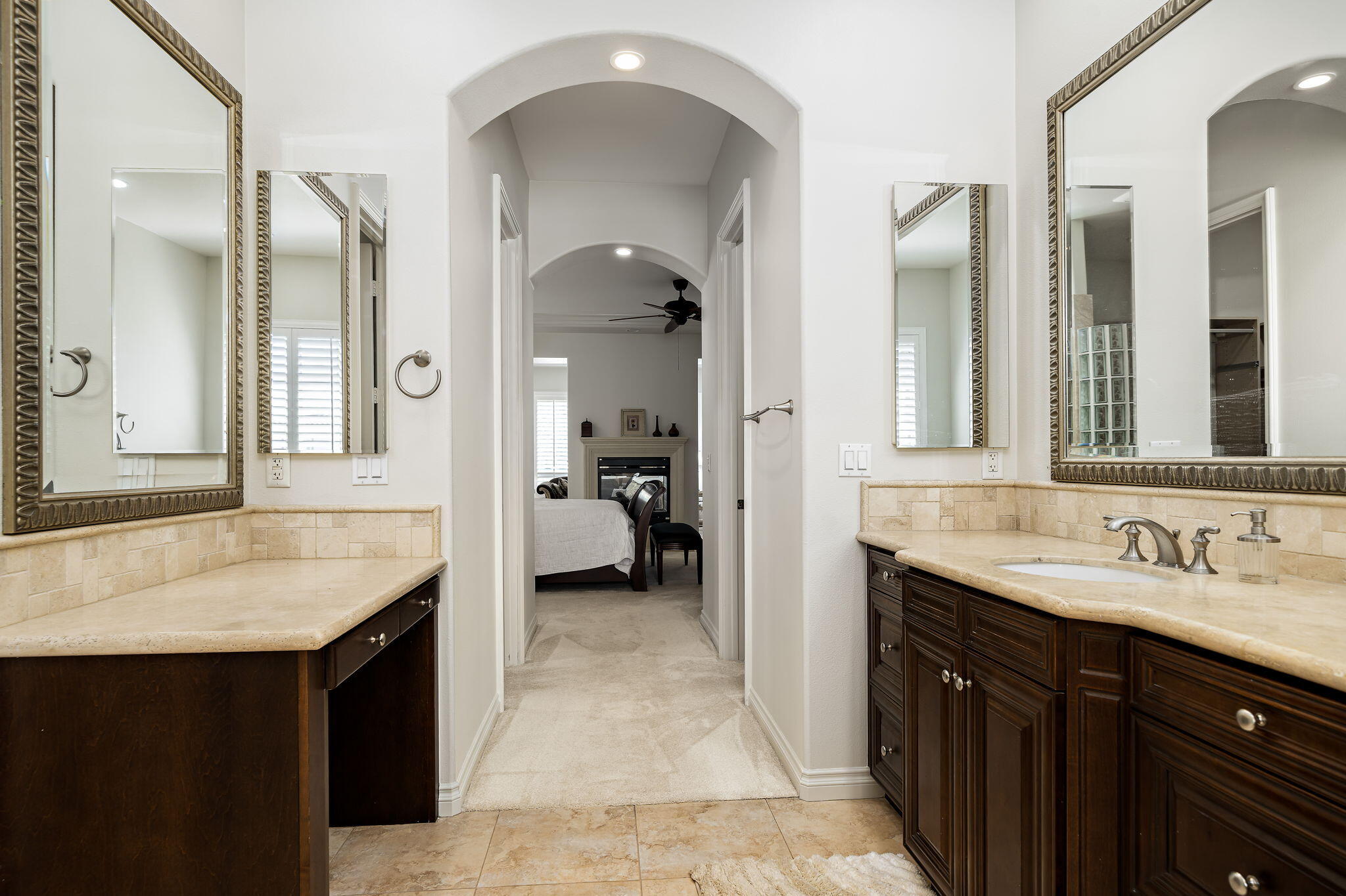 52455 Whispering Way La Quinta, CA 92253 - Photo 13 of 18 a en suite bathroom with a sink double vanity and a mirror