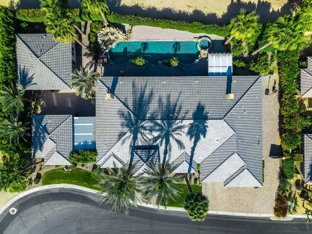 an outdoor view with patio