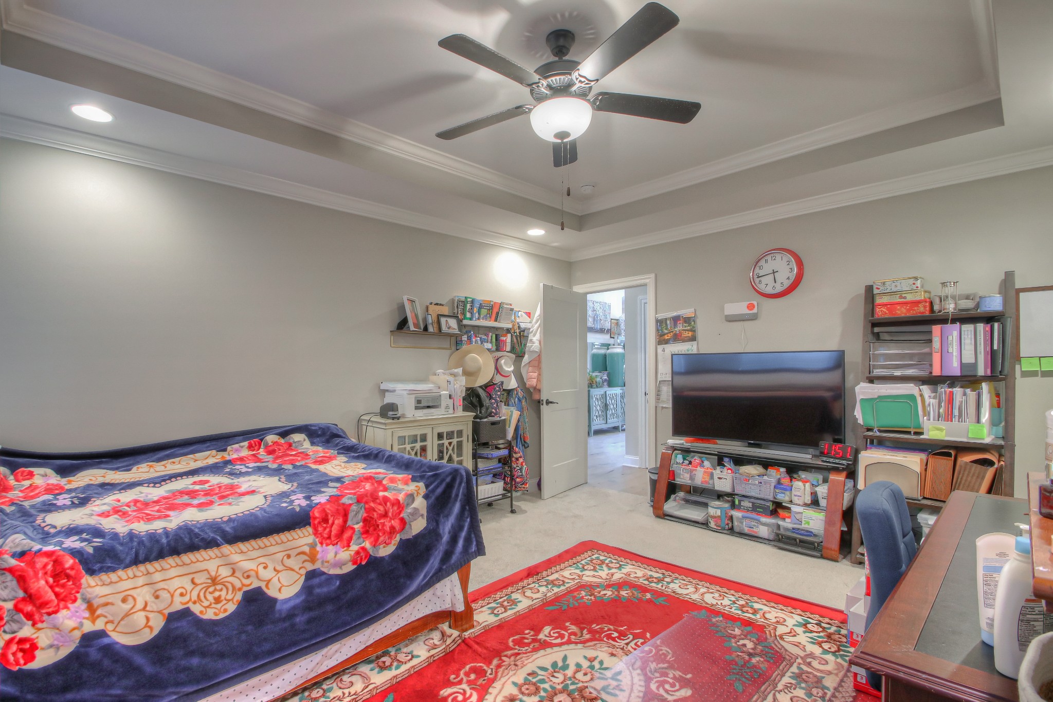 121 Flat Woods Road Lebanon, TN 37090 - Photo 12 of 39 a bedroom with furniture and a flat screen tv