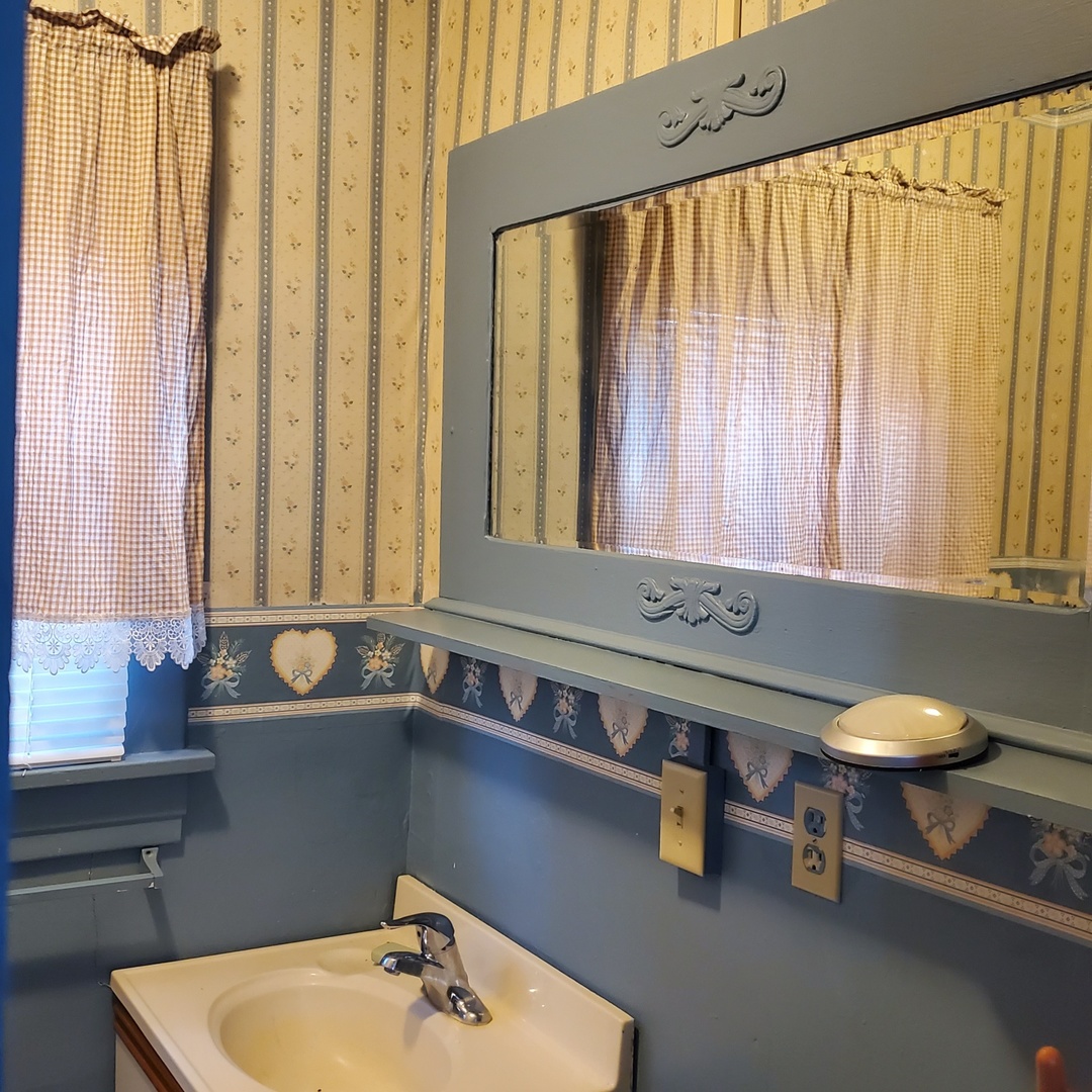 130 South 5th Street Sheldon, IL 60966 - Photo 27 of 28 a bathroom with a sink and a window