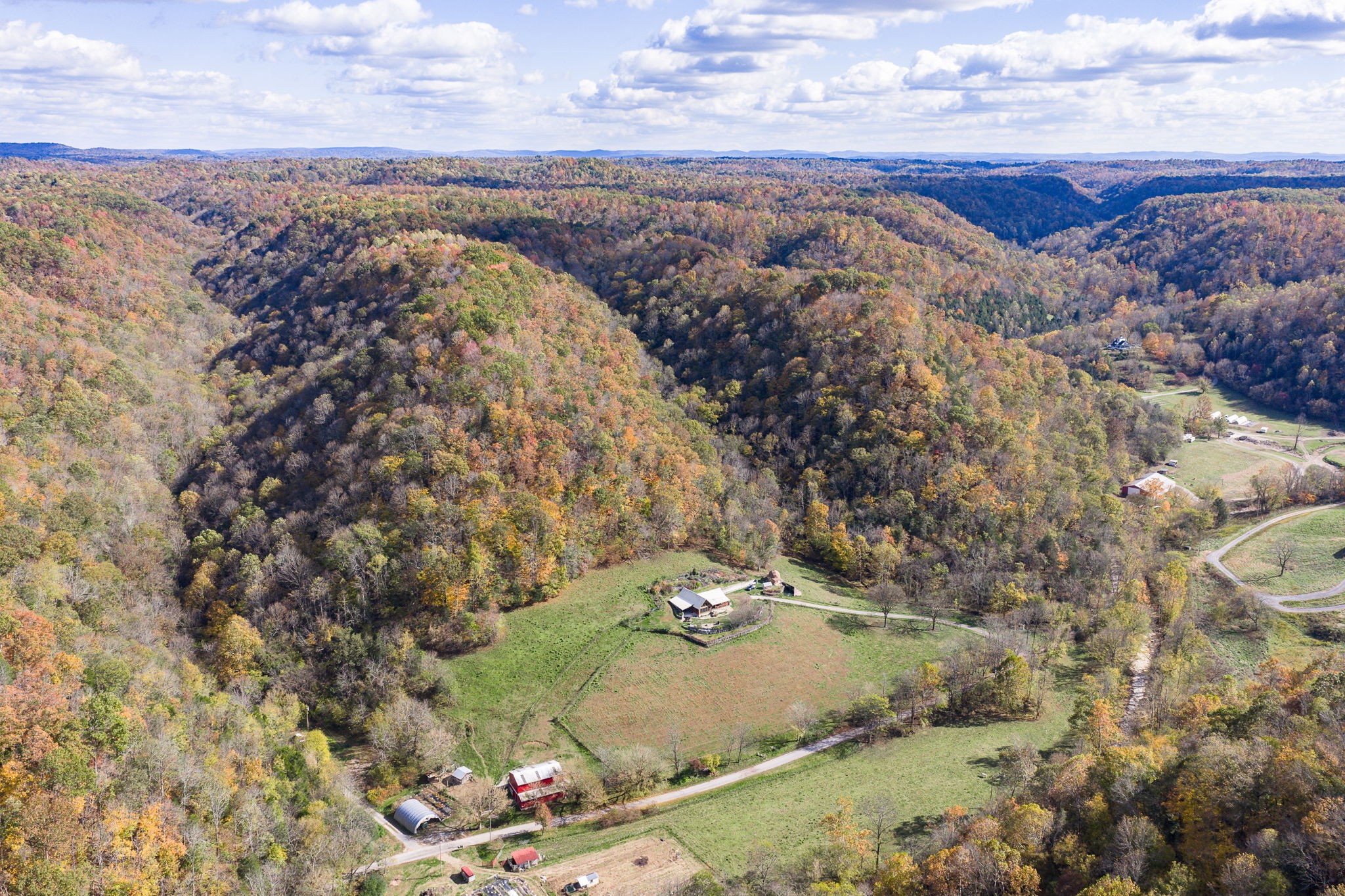 2087 Add Stafford Road Hilham, TN 38568 - Photo 33 of 43 an aerial view of a house with a yard